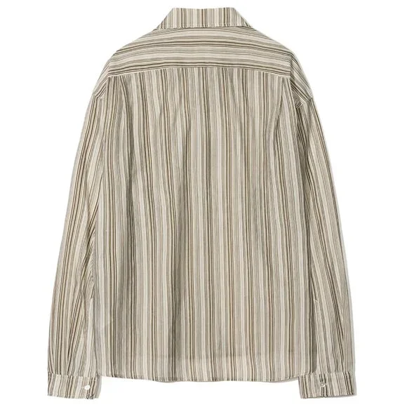 PARTIMENTO MEN’S STRIPED SHIRT RELAXED L NWOT